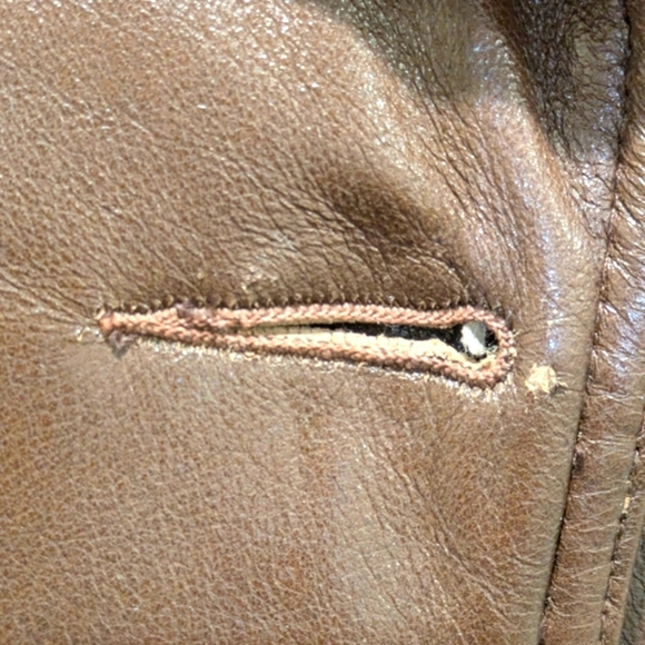 🇨🇦 Gorgeous 70s Trojan 20/XL Brown Leather Trench Coat Made in Canada - Picture 10 of 13